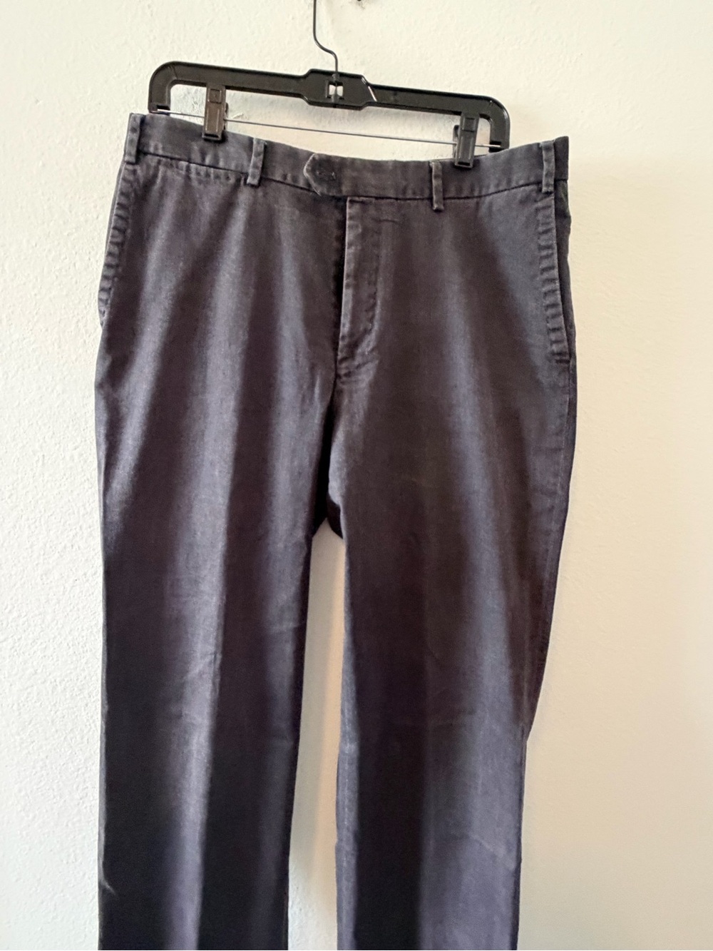 Hiltl Men's Classic Straight Chino Pants - Charcoal